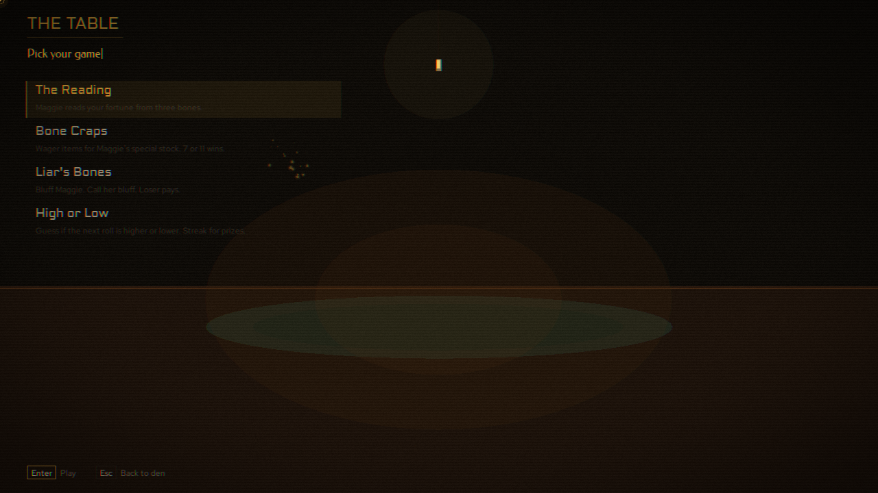 Maggie's bones table